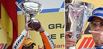 Primer triplete de la historia del motociclismo español: Elías, Gibernau y Pedrosa