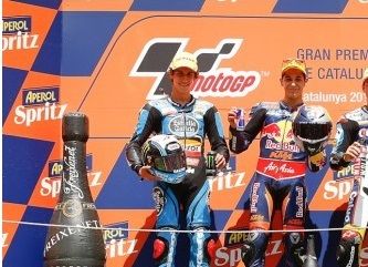 Salom, Rins y Viñales, otra vez juntos en el podio