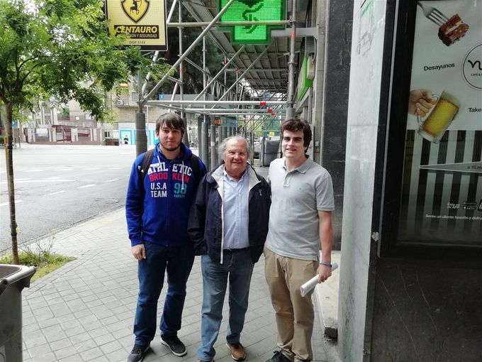 Valentín Requena, el día que nos visitó como invitado en el CEU para ser entrevistado