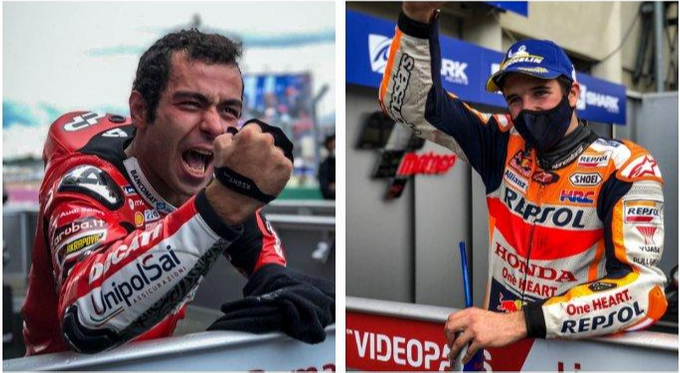 Petrucci y Álex Márquez, los protagonistas del día en Le Mans