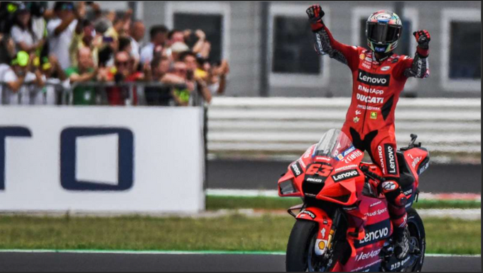 Segundo triunfo seguido de Bagnaia, esta vez en 'casa'